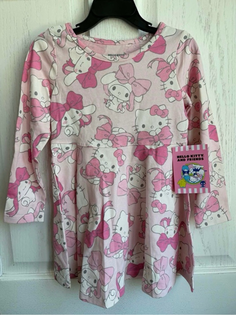 NWT Sanrio Pink Bows HELLO KITTY & MY MELODY Twirl
Dress Toddler GIRLS ЗT kawaii